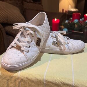 Guess White Quilted Sneakers